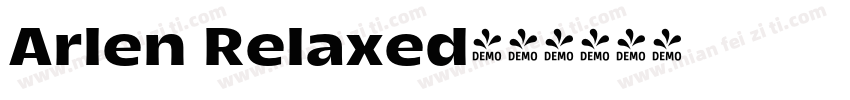 Arlen Relaxed字体转换